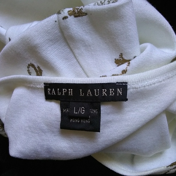RALPH LAUREN BLACK LABEL EMBELLISHED TEE SHIRT - Picture 3 of 5